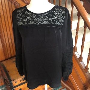 Jodifl Los Angeles Black with Lace Top Sz S